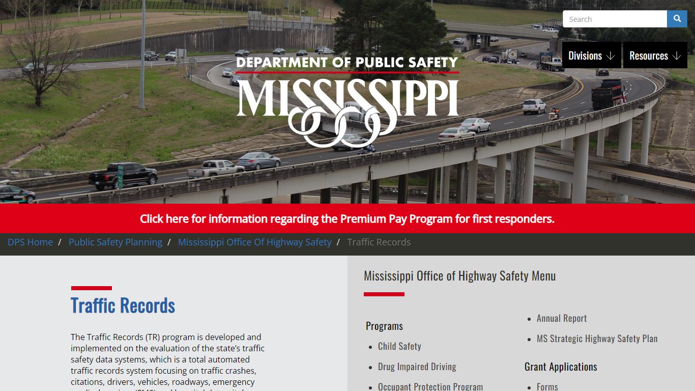 Traffic Records | Mississippi Department of Public Safety